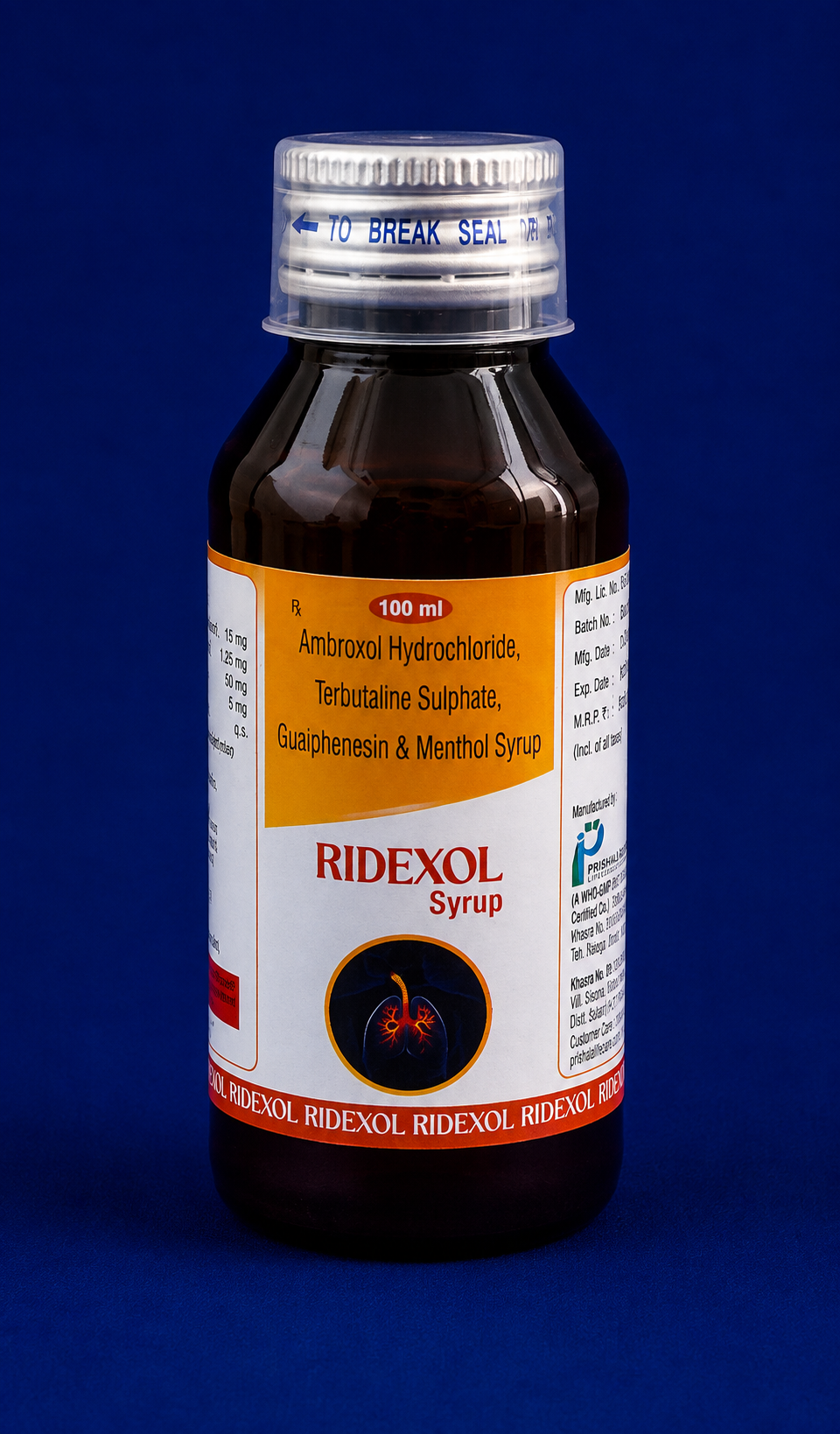 Ambroxol Hydrochloride, Terbutaline Sulphate & Guaiphenesin Syrup